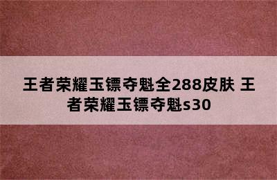 王者荣耀玉镖夺魁全288皮肤 王者荣耀玉镖夺魁s30